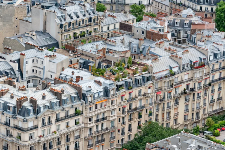 Toits de Paris, immeubles haussmanniens